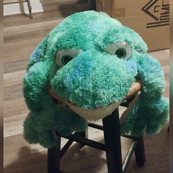 mty international 18" Large Floppy Frog Valentine Plush Green Stuffed Animal - Picture 8 of 10